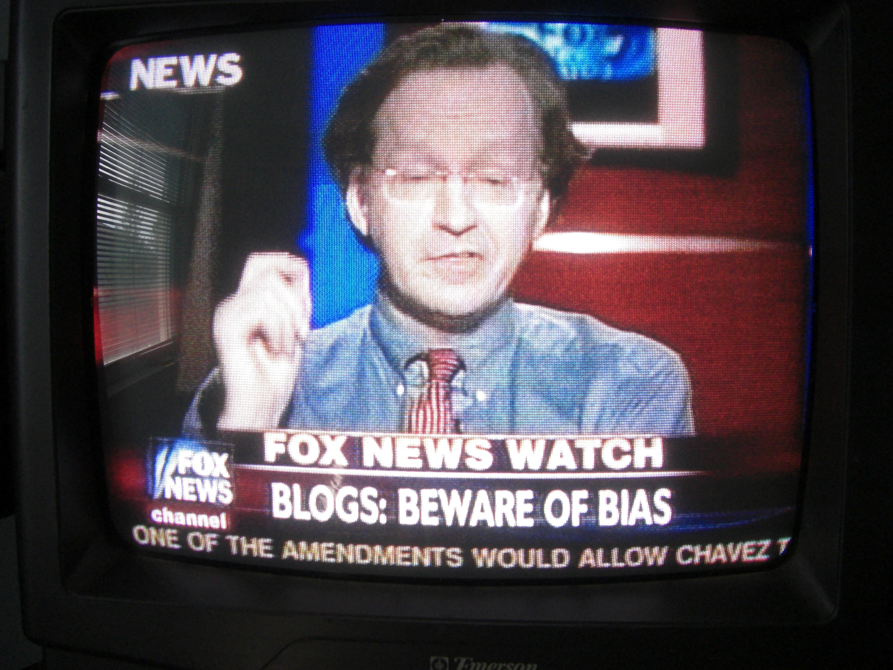 Fox says Blogs are Biased. Of all the...